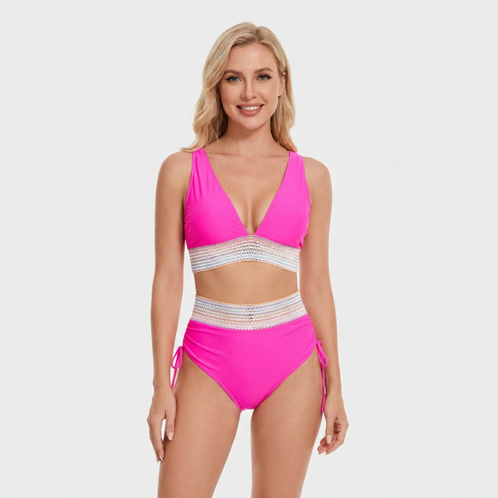 Women High Waisted Bikini Set | High Waist Fit, Two Piece Swimwear